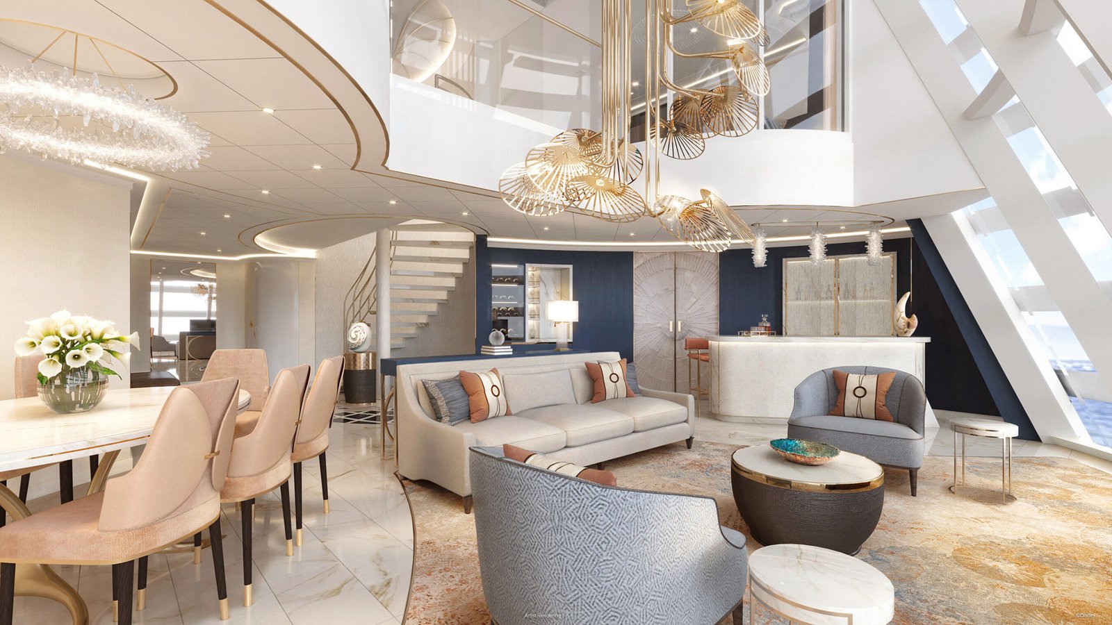 upper class cruise cabin